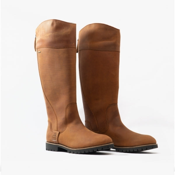 Chatham GATCOMBE Womens Leather Knee Length Waterproof Boots Walnut