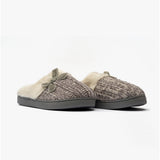 Jo & Joe AMBER Womens Knitted Mule Slippers Grey