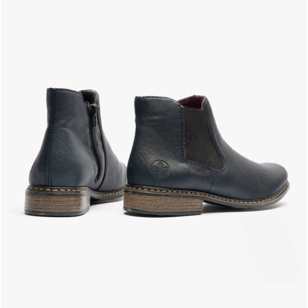 Rieker Z4994-14 Womens Chelsea Boots Blue
