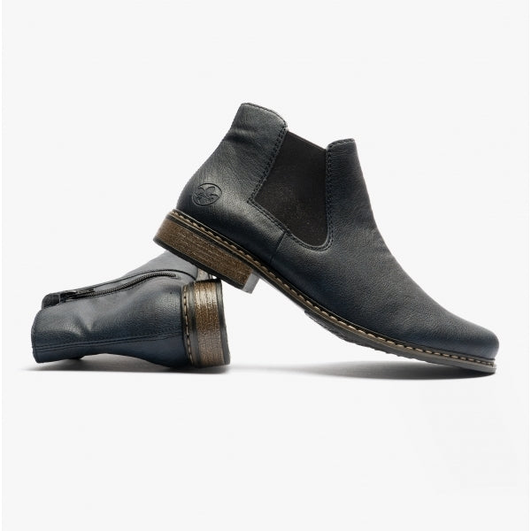 Rieker Z4994-14 Womens Chelsea Boots Blue