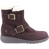 Hush Puppies LEXIE Womens Suede Boots Brown