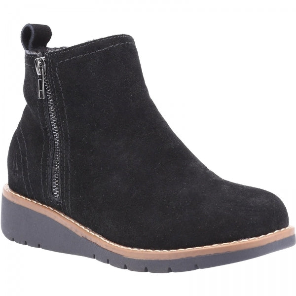 Hush Puppies LIBBY Womens Suede Boots Black