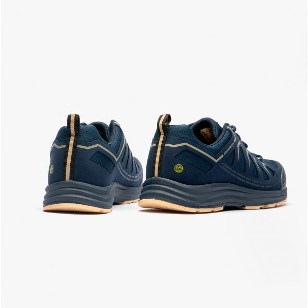 Skechers Work 200127EC MALAD II Mens Safety Trainers Navy/Tan