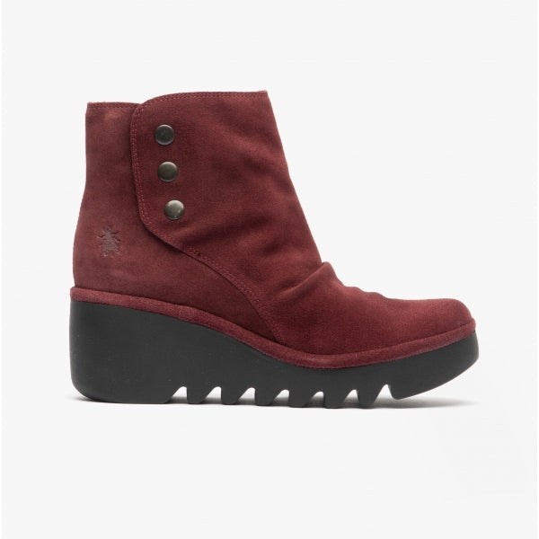 Fly London BROM FLY Womens Suede Boots Wine