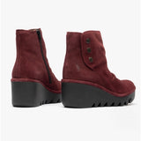 Fly London BROM FLY Womens Suede Boots Wine