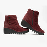 Fly London BROM FLY Womens Suede Boots Wine