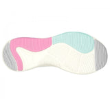 Skechers 149835/LGMT D'LUX FITNESS-ROAM FREE Womens Lace-Up Trainers Light Grey/Multi