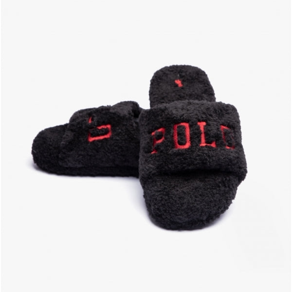 Polo Ralph Lauren ROBIN PLATFORM Womens Slide Slippers Black