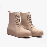 Rocket Dog AGGIE Womens Platform Zip Boots Taupe