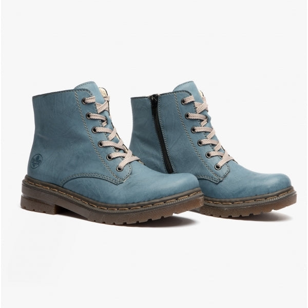 Rieker 78240-14 Womens Ankle Boots Blue