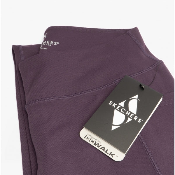 Skechers W03LG31B/DKPR GOWALK HW Womens Nylon Leggings Dark Purple