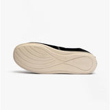 Padders ALBERT Mens (G Fit) Full Slippers Corduroy Black