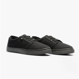 DEK BAILEY Unisex Canvas Lace Up Padded Trainers Black