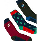 Joules CRACKER SOCKS Mens Cotton Socks Festive Characters