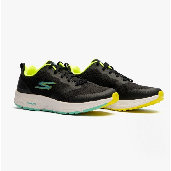 Skechers 128277/BKLM GO RUN CONSISTENT-INTENSIFY Womens Lace-Up Trainers Black/Lime