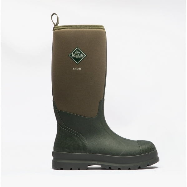 Muck Boots CHORE HI Unisex Rubber Wellington Boots Moss