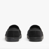 TOMS BAJA Mens Slip On Canvas Shoes Black on Black