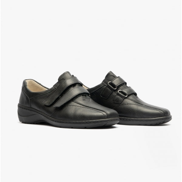 Waldlaufer KYA 607302 Womens Leather Shoes Black