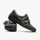 Waldlaufer KYA 607302 Womens Leather Shoes Black