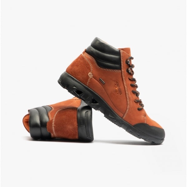 Josef Seibel NOIH 53 Womens Leather Hiking Boot Rust/Combi