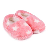 Totes Isotoner PINK STAR Girls Slippers Pink