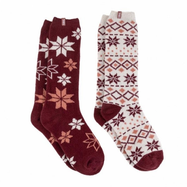 Totes Isotoner KNEE HIGH SUPERSOFT Womens Boot Socks Berry