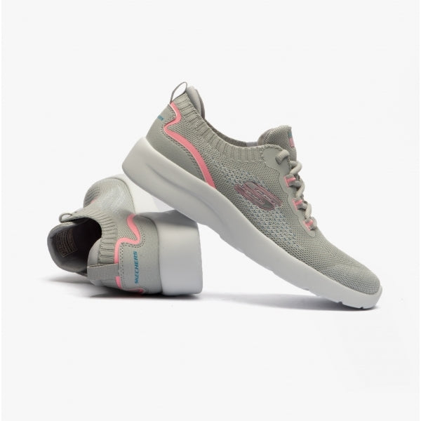 Skechers 149546/LGPK DYNAMIGHT 2.0-DAYTIME STRIDE Womens Trainers Light Grey/Pink