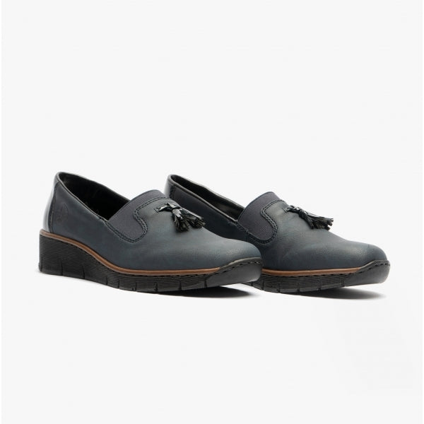 Rieker 53751-14 Womens Shoes Blue