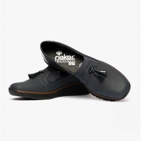 Rieker 53751-14 Womens Shoes Blue