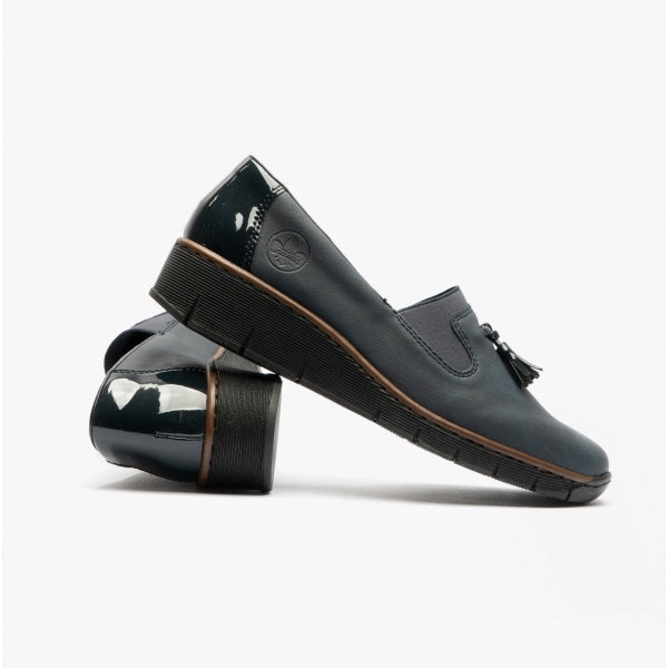 Rieker 53751-14 Womens Shoes Blue