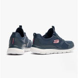 Skechers 149535/NVY SUMMITS-FREE CLASSICS Womens Lace-Up Trainers Navy/Grey/Pink