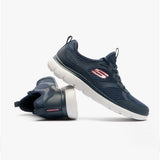 Skechers 149535/NVY SUMMITS-FREE CLASSICS Womens Lace-Up Trainers Navy/Grey/Pink