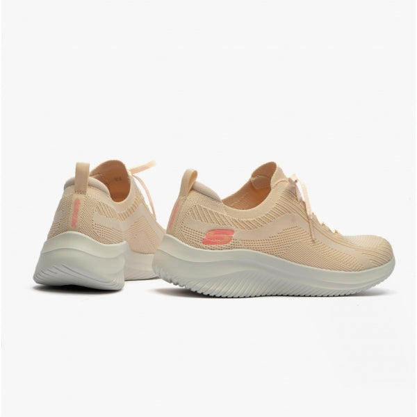 Skechers 149854/NAT ULTRA FLEX 3.0-BIG PLAN Womens Slip-On Natural/Purple