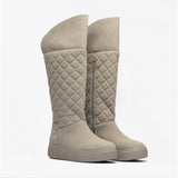 Rocket Dog ARCHIE Womens Quilted Roll-Down Boots Grey