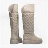 Rocket Dog ARCHIE Womens Quilted Roll-Down Boots Grey