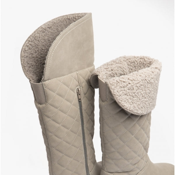 Rocket Dog ARCHIE Womens Quilted Roll-Down Boots Grey