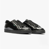 Kickers TOVNI LACER Teen Girls Patent Trainers Black