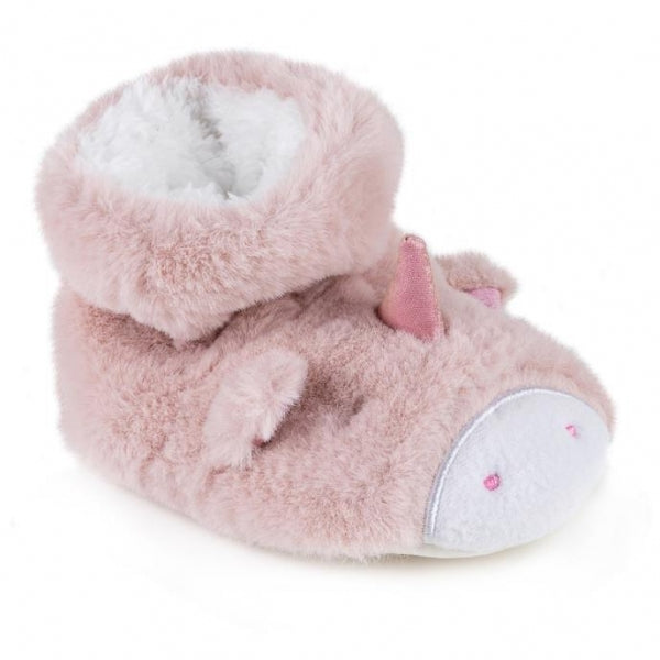 Totes Toasties UNICORN Girls Wool Blend Bootie Slippers Multi