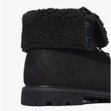 Timberland AUTHENTIC FOLD DOWN Womens Boots Black Nubuck