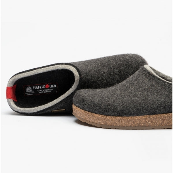 Haflinger KRIS Womens Wool Slippers Graphite