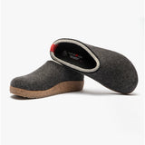 Haflinger KRIS Womens Wool Slippers Graphite