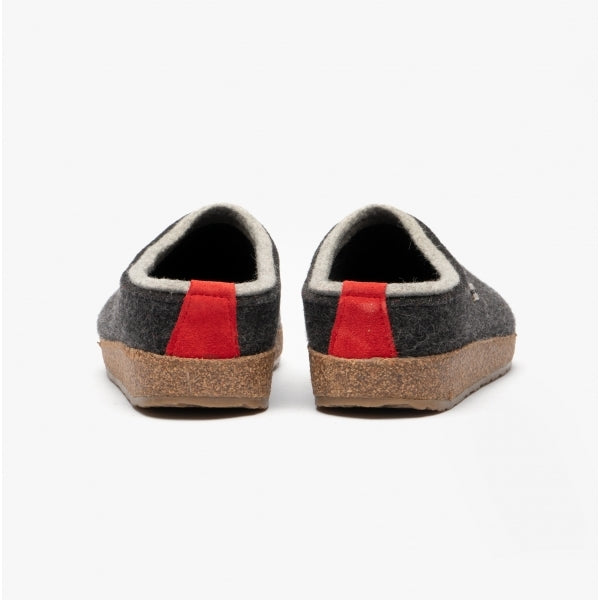 Haflinger KRIS Womens Wool Slippers Graphite
