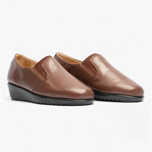 Comfortology BELINDA Womens Leather Shoes Cognac