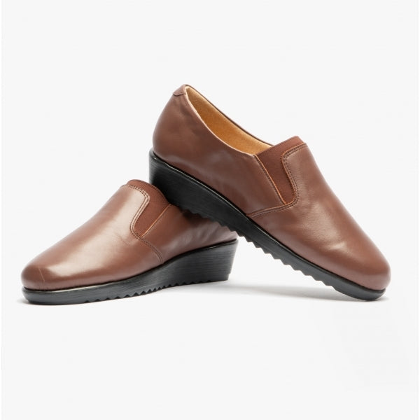 Comfortology BELINDA Womens Leather Shoes Cognac