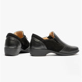 Comfortology ELARA Womens Leather Zip Shoes Black