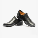 Comfortology ELARA Womens Leather Zip Shoes Black