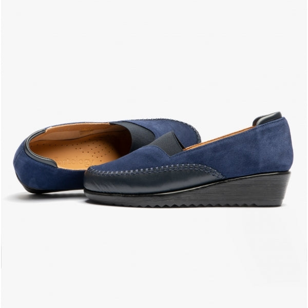 Comfortology DIA Womens Suede Shoes Blue
