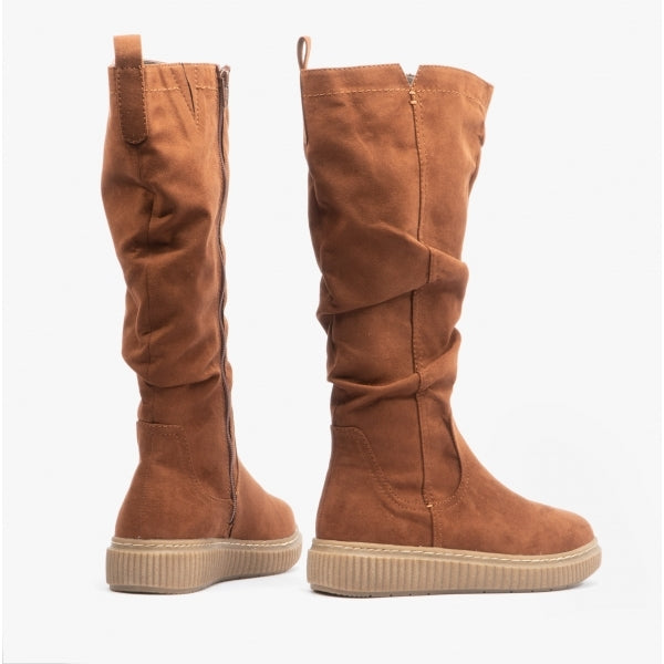 Jana 25660-29-305 Womens Knee-Length Boots Brown