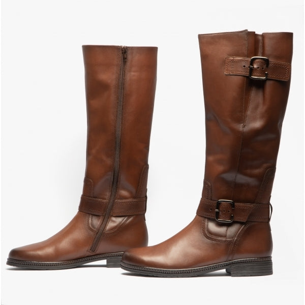 Gabor NEVADA Womens Leather Tall Boots Brown