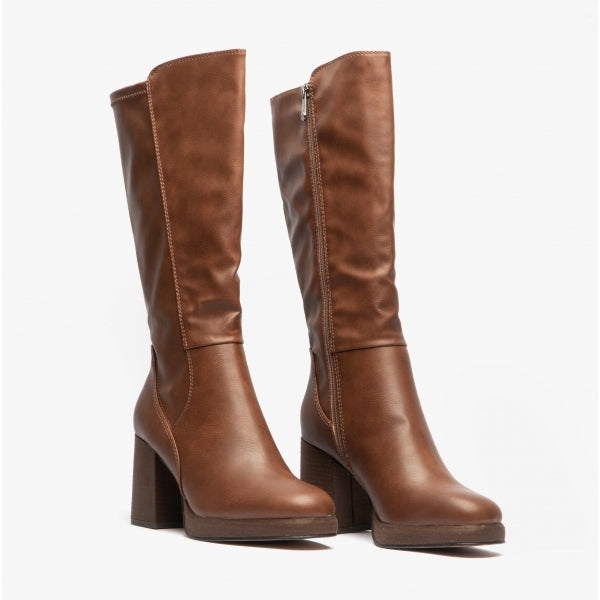 Marco Tozzi DAMEN Womens Tall Boots Chestnut